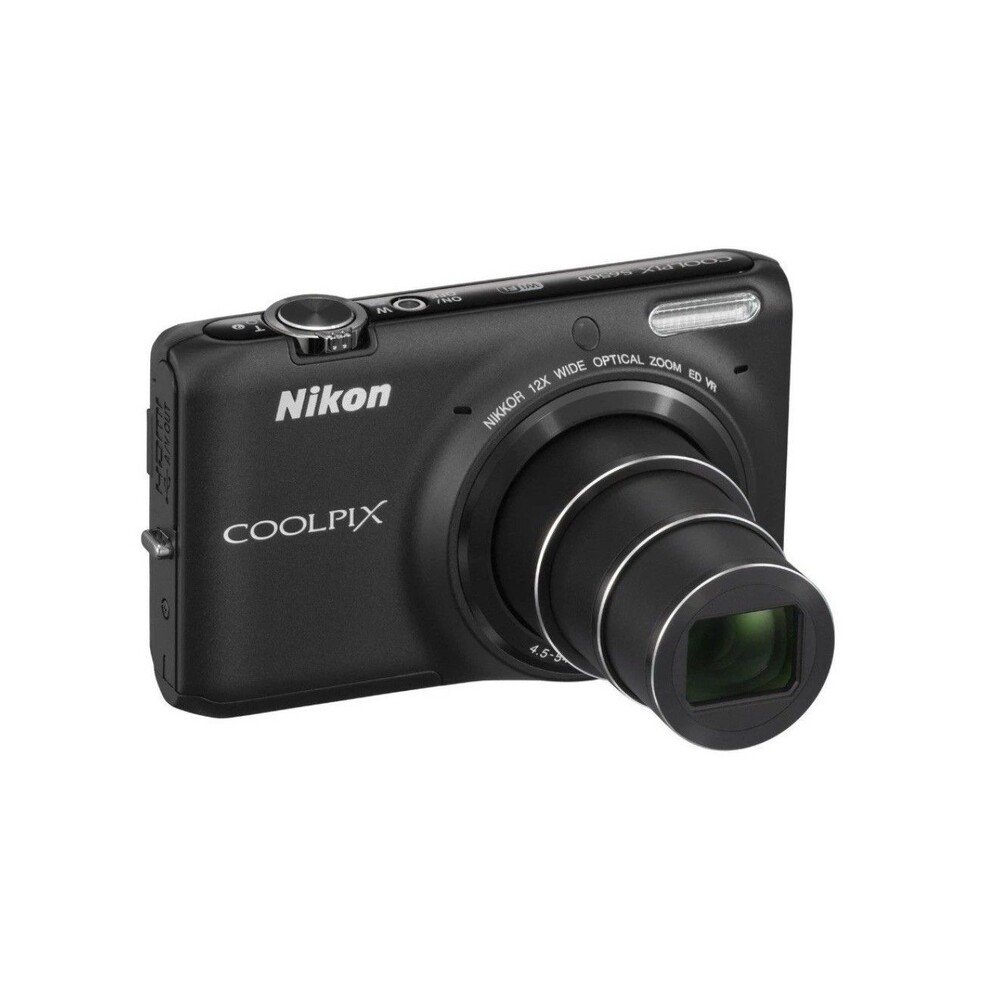 Nikon Coolpix S6500 Digital Camera 16MP 12X Optical Zoom Smile Detection Black - Picture 2 of 14